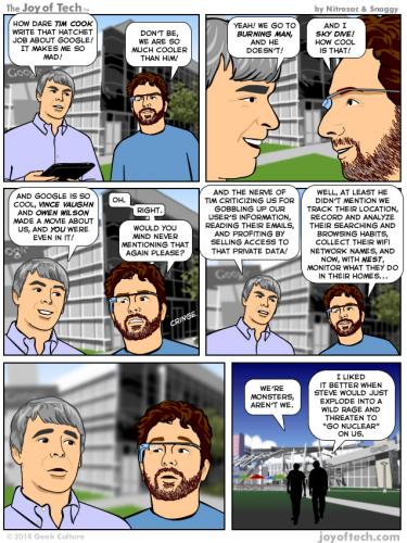 photo of Tim Attacks, Google Guys React! (Comic) image