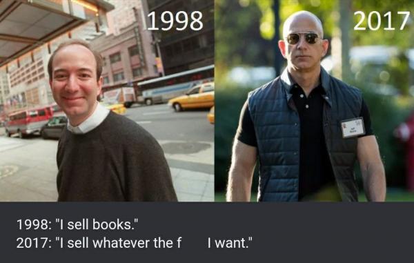 photo of This meme showing how much Amazon billionaire Jeff Bezos has changed over the years is going viral image