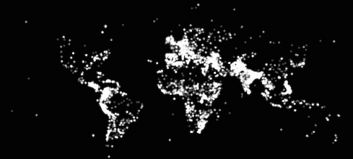 photo of This world map was created by plotting out each incident of terrorism image