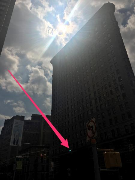 photo of Why your picture of the eclipse might have a little blue crescent hidden in it image