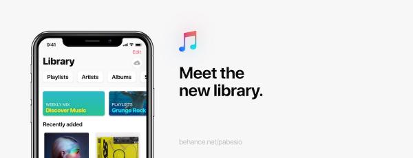 photo of Graphic Designer Envisions Apple Music With Simpler UI, Music History Stats, Group Playlists, and More image