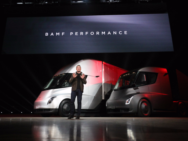 photo of Here's a first look at Tesla's electric semi (TSLA) image
