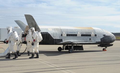 photo of Air Force's mysterious space drone returns after two years in orbit image