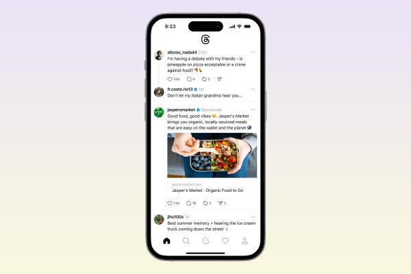 photo of Meta begins a ‘small test’ of ads on Threads image