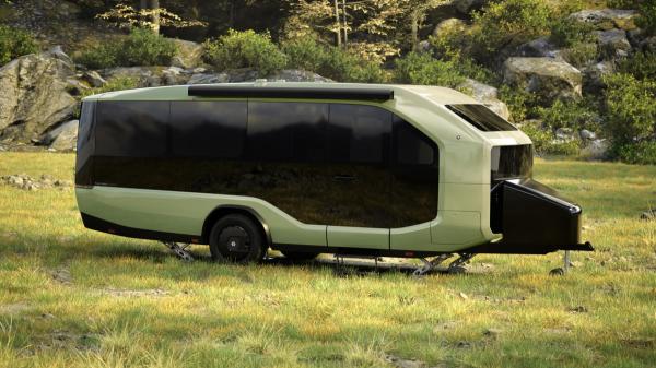 Pebble Flow all-electric RV trailer will…