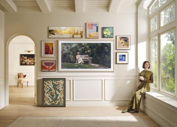 photo of Samsung's Frame Pro TV features the company's high-end Neo QLED panel image