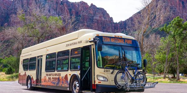 photo of Zion becomes first national park with an all-electric shuttle bus service image