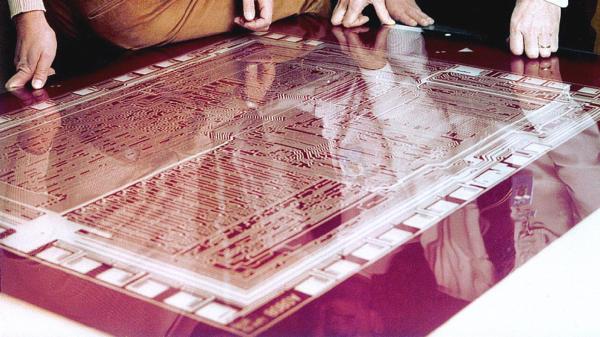 photo of Owner of original Intel 8080 pre-production layout seeks restorer — handcrafted Rubylith mask shows 5,000 transistors&hellip; image