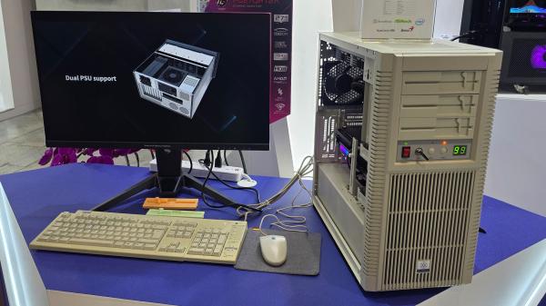 photo of SilverStone reveals the FLP02 late-80s style tower PC case — proudly beige but thoroughly modern inside image