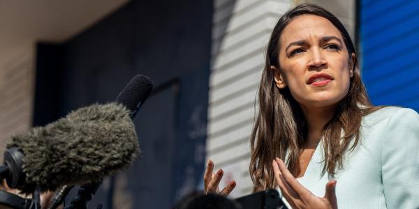 photo of AOC calls out student-loan forgiveness as one of the issues 'left unsaid' during Biden's State of the Union image