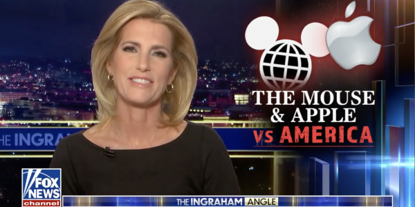 Fox's Laura Ingraham targets Disney and Apple, telling companies boycotting 'Don't Say Gay' law to 'stay in your lane'