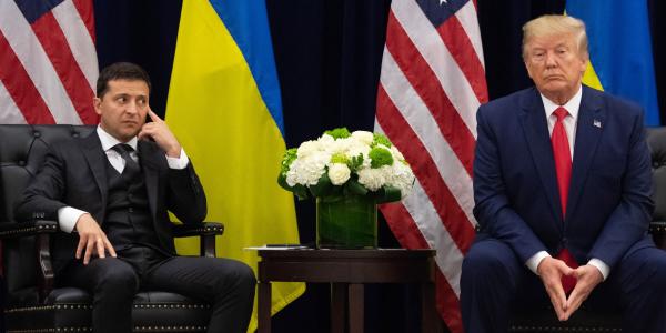An old clip of Volodymyr Zelenskyy side-eyeing Donald Trump's suggestion that he 'get together' with Putin and solve…