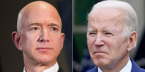 photo of Jeff Bezos said the new 'disinformation board' should review Biden's tweet that tied high inflation to low corporate… image