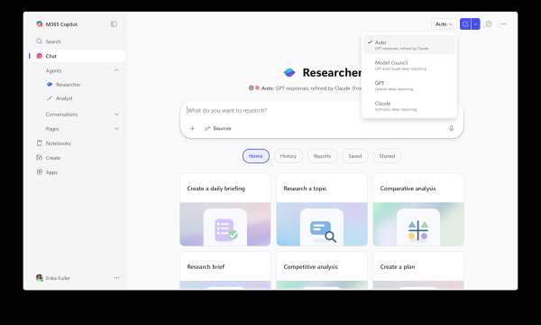 photo of Microsoft's research assistant can now use multiple AI models simultaneously image