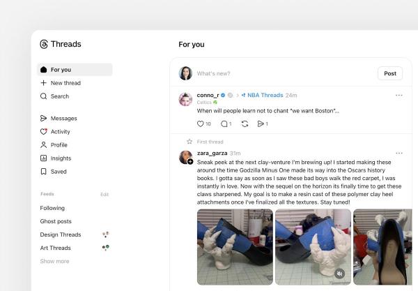 photo of Meta is giving Threads on web a redesign that finally adds direct messages image