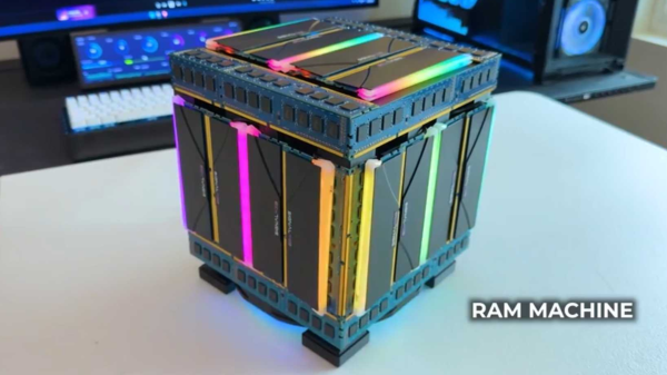 photo of 'RAM Machine' case probably costs more than the entire build — Nvidia RTX 5060, Core Ultra 5 CPU, and 32GB DDR5-8200&hellip; image