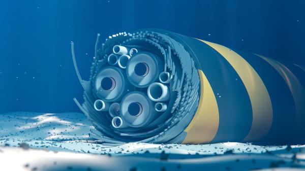 Undersea power cable connecting Finland…