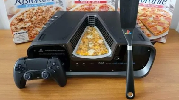 photo of PizzaStation 5 Development Pizza Kit sold for $6,500 — thinly-disguised Sony PS5 dev kit slips past Sony image