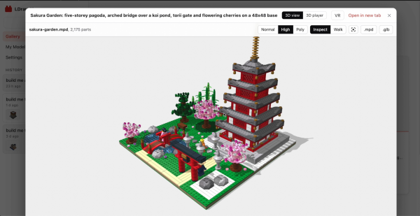 Open-source tool designs LEGO builds…