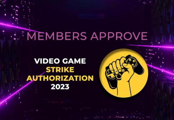 photo of SAG-AFTRA members overwhelmingly authorize video game strike image