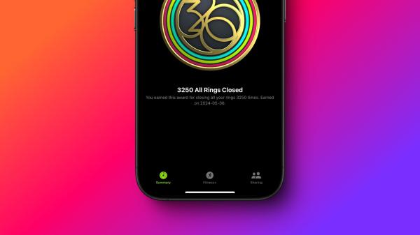 iOS 18.2 Introduces 'All Rings Closed' Activity Awards for Apple Watch