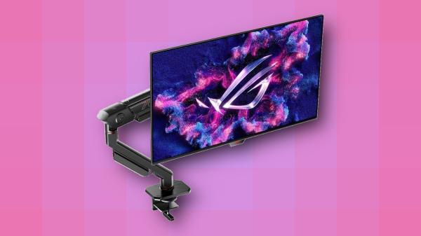 photo of Save $250 on this Asus 1440p OLED gaming display with monitor arm! image