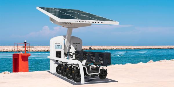 photo of This off-grid solar e-mobility delivery system makes clean water for crisis zones image