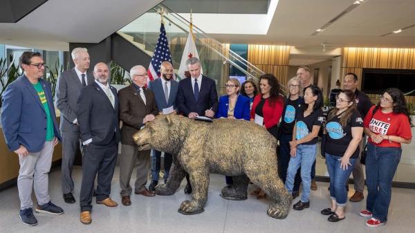 California Governor Gavin Newsom signs…