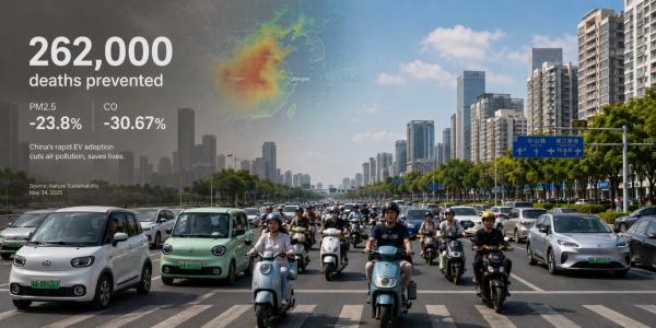 photo of China’s EV shift cut pollution enough to prevent 262,000 deaths image