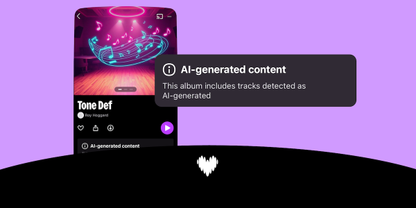 photo of Deezer makes it easier for rival platforms to take a stance against AI-generated music image