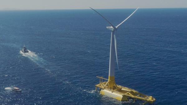 photo of Spain’s first-ever floating offshore wind turbine just came online image