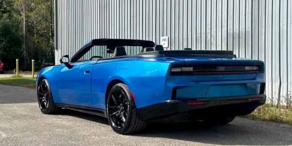 photo of Check out the first drop top electric Dodge Charger Daytona convertible image