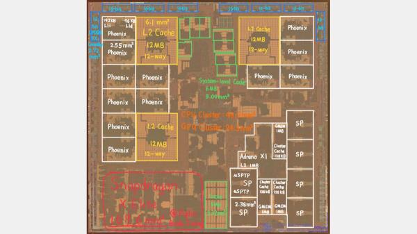 photo of Qualcomm Snapdragon X die shot reveals massive CPU cores with huge caches image