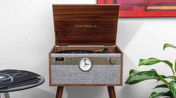 photo of Victrola's affordable 6-in-1 Bluetooth record player also plays cassette and CD, and has its own speakers image