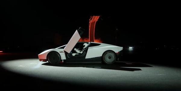 The Tesla Roadster flew, drove upside…