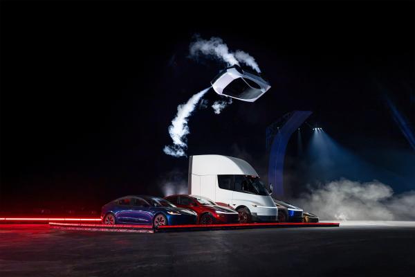 photo of The incredible flying Tesla Roadster is just for show image