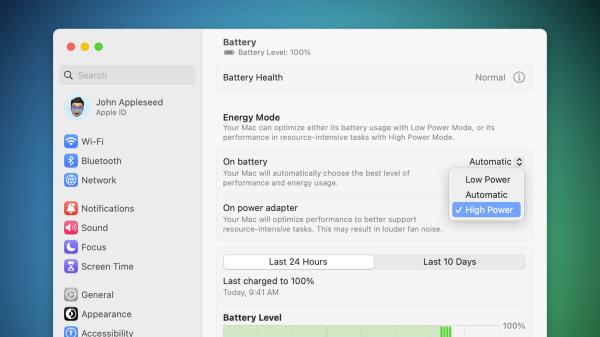 Apple Expands High Power Mode to MacBook…