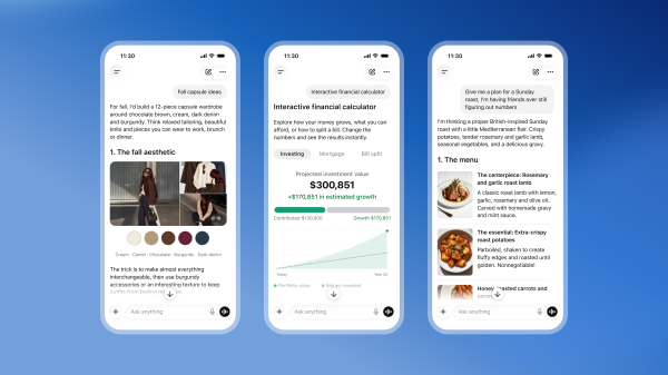 ChatGPT’s ‘Intelligent UI’ update…