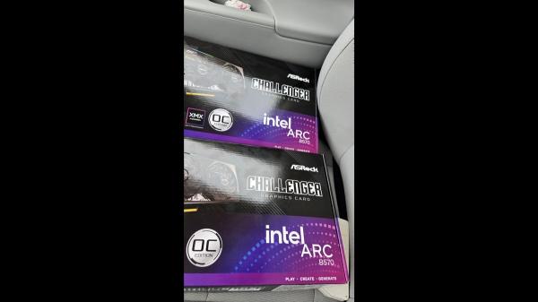 photo of Redditor allegedly purchased two Intel Arc B570 GPUs at Micro Center days before the official launch — the CPU… image