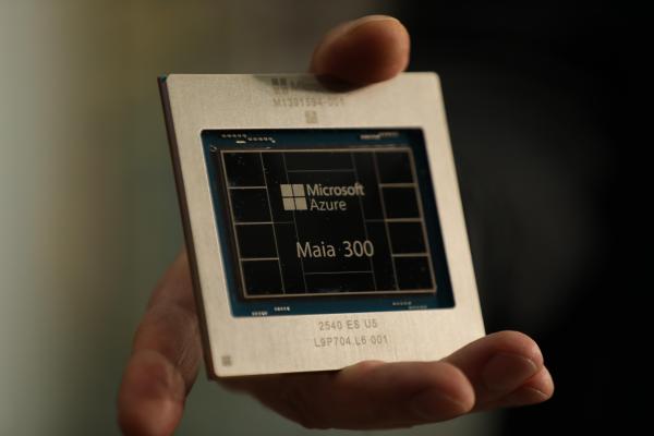 Microsoft’s new AI chip makes it less…