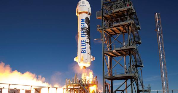 Blue Origin’s first crewed launch…