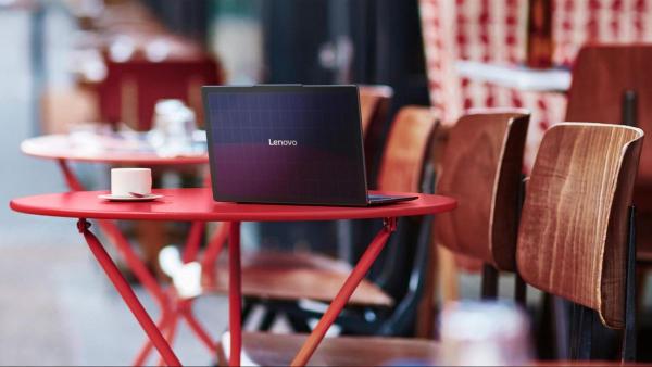 photo of Lenovo's new concept laptops include solar panels and tall, foldable screens image