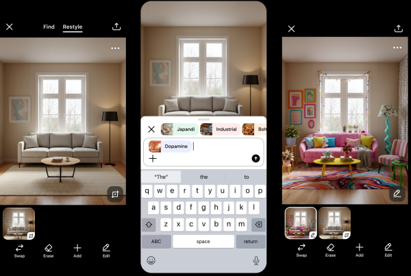 photo of Pinterest teases a new ‘Restyle’ feature that lets you redesign your room with AI image