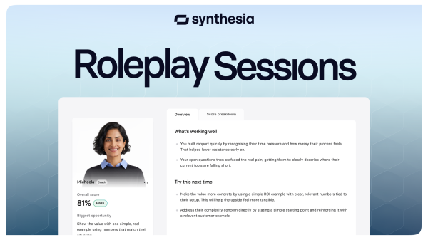 photo of Synthesia’s AI training platform is moving beyond videos into live coaching image