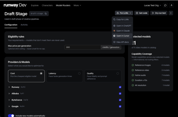 photo of Runway launches AI model router as generative media gets crowded image