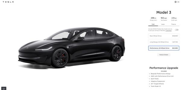 photo of Tesla Model 3 Performance is 3 days old and already got a $1k price hike image