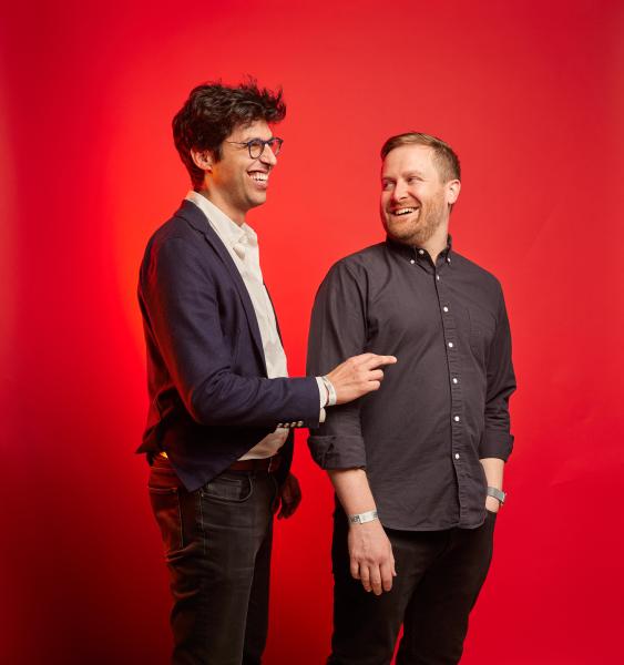 photo of Switched on Pop’s Nate Sloan and Charlie Harding love fresh vegetables and guitar pedals image