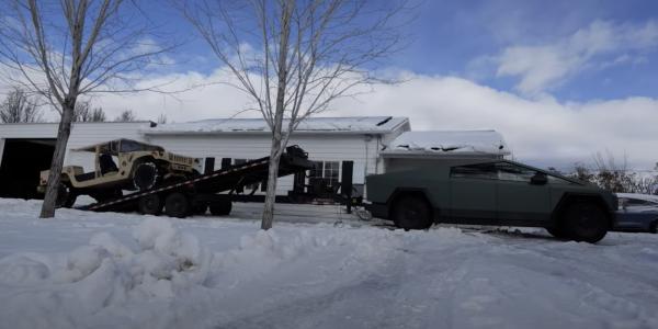 photo of Tesla Cybertruck gets 103 miles of towing range in the worst conditions possible image