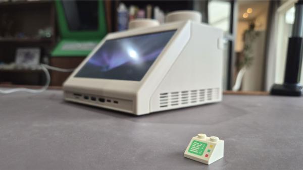 photo of Classic tiny LEGO computer brick design from 1979 made into full-scale working computer — Mac Mini implanted into this&hellip; image