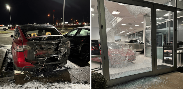 Tesla store under attack, arson and…